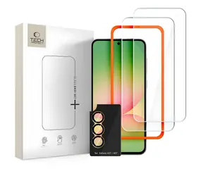 Tech-Protect Easy Set+ für Samsung Galaxy A57 5G / Displayschutzfolie / Gehärtetes Glas / 3 Stück