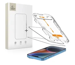 Tech-Protect Quick Set+ / Schutzglas / Apple iPhone 13/13 Pro/14/16e/17e / 2 Stück / Gehärtetes Glas