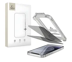 Tech-Protect Quick Set Spy+ für Apple iPhone 12/12 Pro / Schutzglas / Blickschutzfilter / 2 Stück