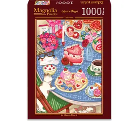 MAGNOLIA Puzzle Katzenfestmahl / 1000 Teile / 68 x 48 cm