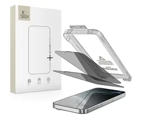 Tech-Protect Quick Set Spy+ / Schutzglas / Apple iPhone 16 Pro Max / Sichtschutz / 2 Stück