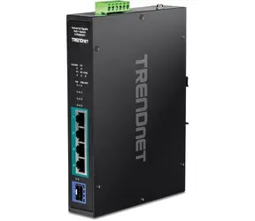 Trendnet TI-PGM541 / Industrie-Switch / 5 Ports / 4X Gigabit PoE+ / 120 W / DIN-Schiene / -20~65 °C