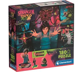 Clementoni Puzzle Stranger Things Geschichten aus dem Jahr 1985: Feinde / 180 Teile / 48,5 x 33,5 cm