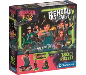 Clementoni Puzzle Stranger Things Geschichten aus dem Jahr 1985: Seht her, Sterbliche! / 180 Teile / 48,5 x 33,5 cm