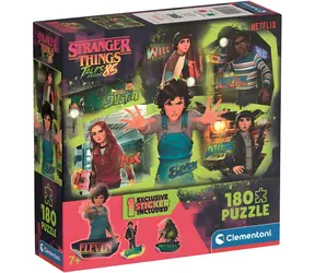 Clementoni Puzzle Stranger Things Geschichten aus dem Jahr 1985: Die Hawkins-Gang / 180 Teile / 48,5 x 33,5 cm