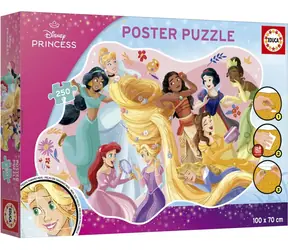 Educa Poster-Puzzle Disney Prinzessinnen / 250 Teile / 100 × 70 cm