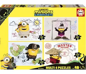 Educa Puzzle Minions und Monster 4in1 / (50, 80, 100 und 150 Teile)
