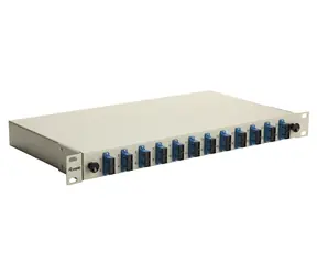 Equip 12x SC Duplex OS2 / Optische Anschlussdose / 12 Ports / OS2 Singlemode / 1 HE / 19"