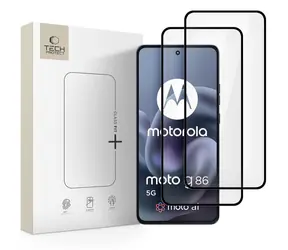 Tech-Protect Glass Fit+ schwarz / Gehärtetes Glas / Motorola Moto G86 5G/G86 5G Power / 2 Stück
