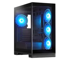Chieftec GX-30B-OP schwarz / Gehäuse / Midi-Tower / Gehärtetes Glas / ATX, mATX, Mini-ITX / RGB / ohne Netzteil / USB-C