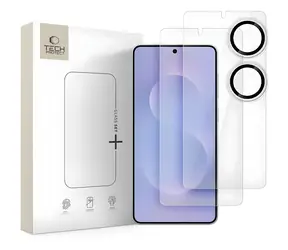 Tech-Protect Glass Set+ für Samsung Galaxy S25 Edge / Gehärtetes Glas / 3-teilig / transparent