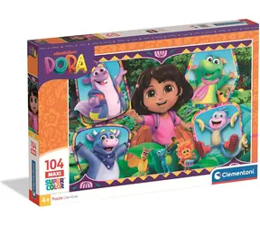 Clementoni Puzzle Dora die Entdeckerin 2 MAXI / 104 Teile / ab 4 Jahren