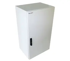 Xtendlan Outdoor-Rack 19" grau / Rack-Rack / 20 HE / 600 × 600 mm / IP55 / 3-Punkt-Verriegelung