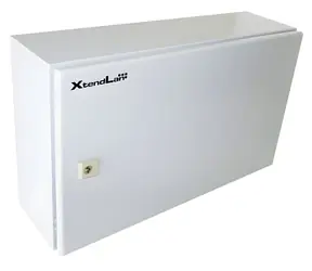 Xtendlan Outdoor-Rack 19" 6U grau / Wandmontage / Tiefe 180 mm / IP55