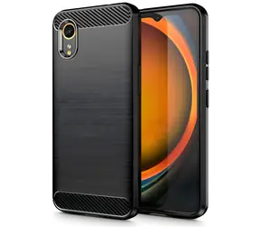Tech-Protect TPUCarbon Galaxy Xcover 7 schwarz / Schutzhülle / TPU / Carbonmuster