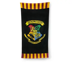 Cooles Harry-Potter-Hogwarts-Badetuch, 75 x 150 cm / Badetuch / 100 % Baumwolle