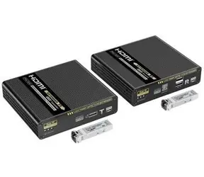PremiumCord Optischer KVM-HDMI-Extender für 40 km / KVM-Extender / 4K 60 Hz / 4:4:4 / HDR / über IP