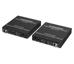 PremiumCord Optischer HDMI-Extender für 40 km / HDMI-Extender / 4K 60Hz / 4:4:4 / IR / RS232 / 3,5-mm-Audioanschluss