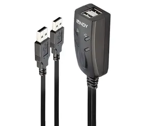 Lindy USB-Tastatur- und Maus-Switch, schwarz / KVM-Switch / 3x USB 2.0 / Kabel 1,1 m