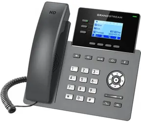 Grandstream GRP2603P / VoIP-Telefon / 6 SIP-Konten / 2,48"-LCD-Display / 2 Gigabit-LAN-Anschlüsse / PoE