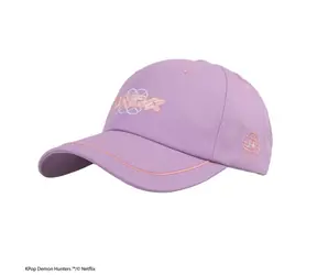 CINEREPLICAS K-Pop Demon Hunters Huntrix Cap / Verstellbarer Riemen / Gesticktes Motiv / Schwarz