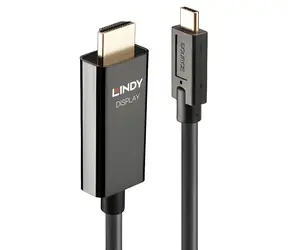 Lindy USB-C auf HDMI schwarz / Adapterkabel / 10 m / 4K 60Hz / HDR