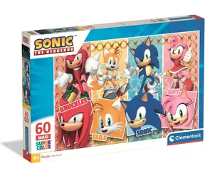Clementoni Puzzle Sonic the Hedgehog MAXI / 60 Teile / ab 4 Jahren