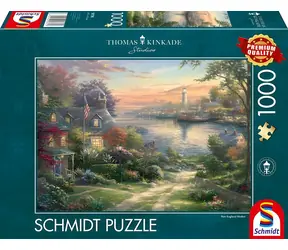 Schmidt Puzzle New England Harbor / 1000 Teile / 69,3 × 49,3 cm