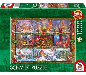 Schmidt Puzzle Weihnachtsgrüße / 1000 Teile / ab 12 Jahren