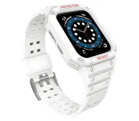 Hurtel Armored Armband 38/40/41 mm weiß / Armband mit Schutzhülle / Apple Watch
