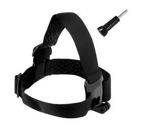 Hurtel Kopfband für GoPro Action-Kameras, DJI OSMO Action Black / Kopfhalterung / Lange Befestigungsschraube