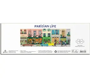 Galison Panoramapuzzle Pariser Leben 1000 Teile / 99 x 35,6 cm