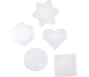 PLAYBOX Bügelperlen-Pads - Formen / Perlenpad / 5 Stück