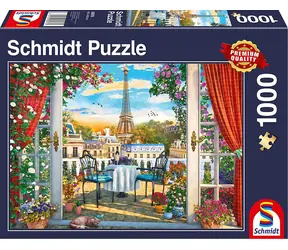 Schmidt Puzzle Terrasse in Paris / 1000 Teile / 69,3 × 49,3 cm