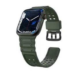 Hurtel Dreifachschutz für Apple Watch 38/40/41 mm grün / Armband / mit Schutzhülle / Langlebig