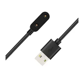 Hurtel HLH-10 schwarz / Ladekabel / Magnetverschluss / Huawei Band 6/7/8/9/10, Watch Fit 1/2/3 / 1 m