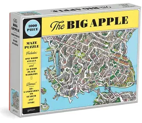 Galison Puzzle Big Apple New York 2in1 / 1000 Teile / Suchen und Finden