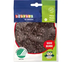 PLAYBOX Aufbügelperlen braun / 1000 Stück
