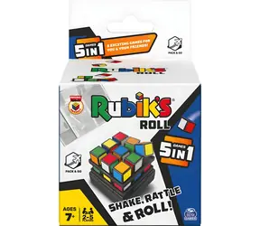 Rubik's Roll 5-in-1 Spielset / Brettspiel / 27 Würfel / 5 Spielvarianten