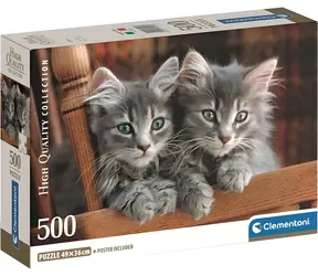 Clementoni Puzzle Kätzchen / 500 Teile / 49 x 36 cm / ab 18 Jahren