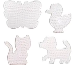 PLAYBOX Bügelperlen-Pads Tiere / 4 Stück / für Perlen  5 mm