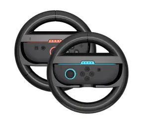 Hurtel Rennlenkrad schwarz / Lenkrad / Nintendo Switch 2 Joy-Con / 2 Stück