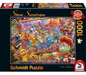 Schmidt Puzzle Katzenmanie / 1000 Teile