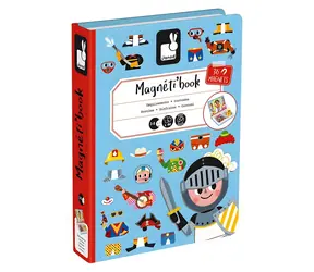 JANOD Magnetibook Verkleidungsbuch für Jungen / Magnetbuch / 36 Teile / ab 3 Jahren