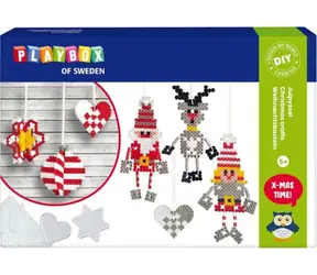PLAYBOX Aufbügelbare Perlen 3D-Weihnachtsornamente / 4000 Stück / ab 5 Jahren