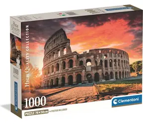 Clementoni Puzzle Rom - Kolosseum bei Sonnenuntergang / 1000 Teile / ab 14 Jahren