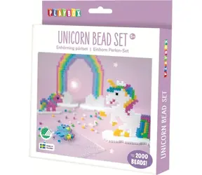 PLAYBOX Aufbügelbare Perlen Einhorn / 2000 Stück.