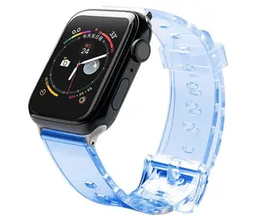 Hurtel Silikonarmband 42/44 mm blau / Armband für Apple Watch / Silikon
