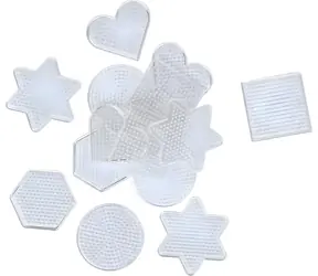 PLAYBOX Bügelperlen-Pads, Formen / 15 Stück / 5 Motive