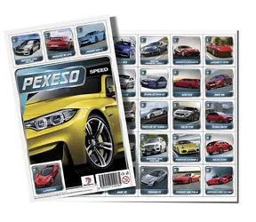 TEDDIES Pexeso AUTO Speed / 32 Paare / Karten 43 × 43 mm